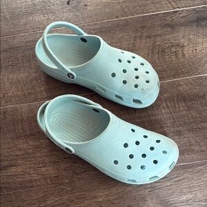 CROCS Blue Sandals with Ventilation and Pivoting Heel Strap